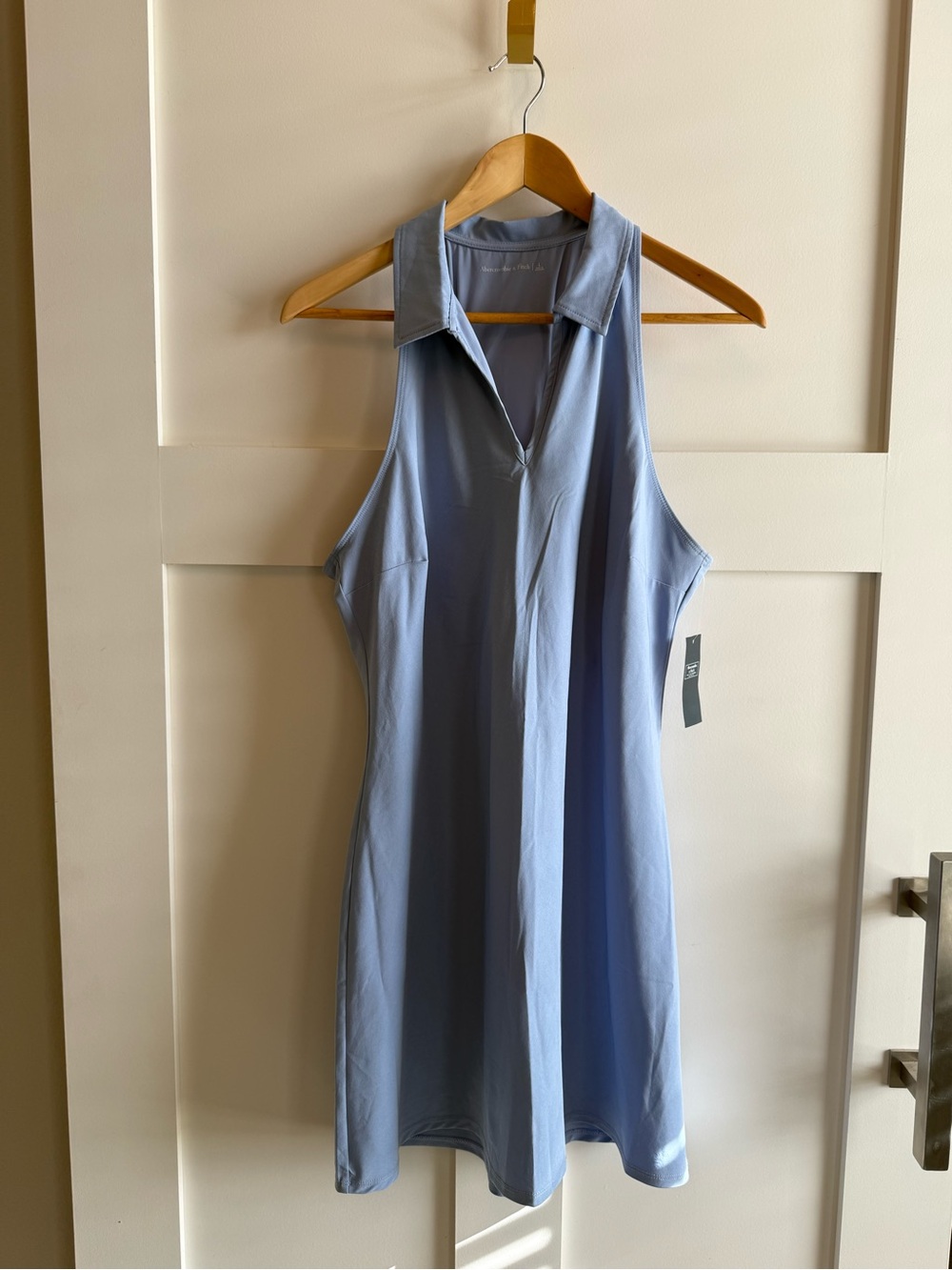 Abercrombie & Fitch Light Blue Sleeveless Polo Tank Dress